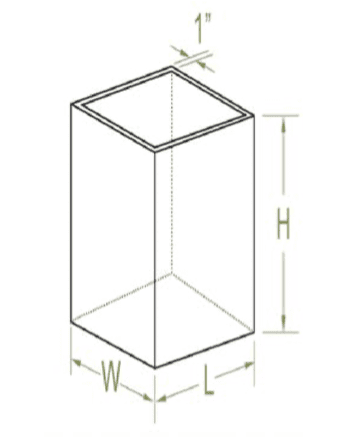 column dimensions